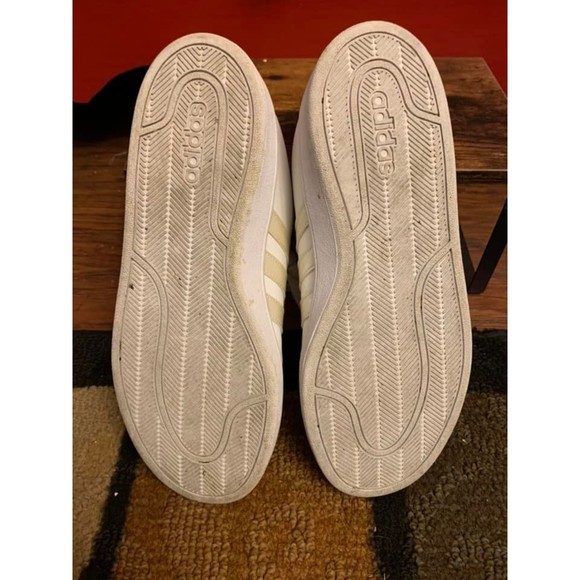 Adidas Neo Memory Foam Footbed Pearl Stripes Iridescent Logo Y2K Style Men's 9 - Picture 6 of 6